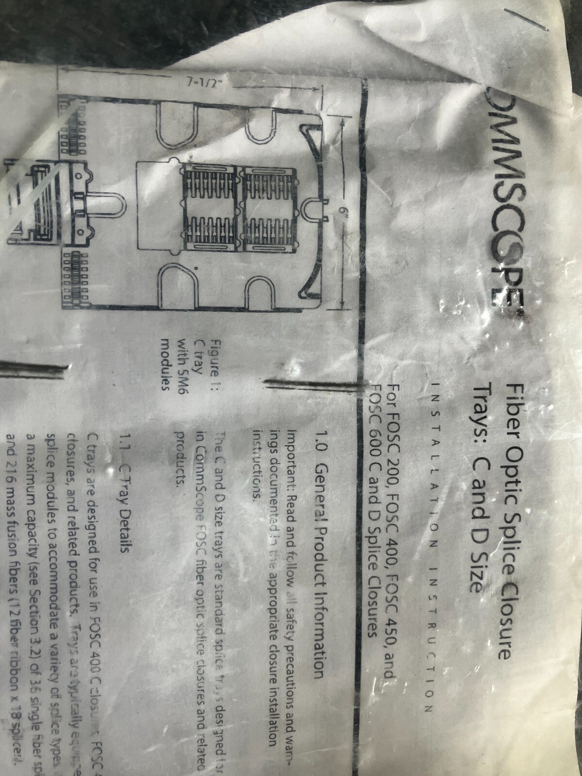 Commscope Fiber Optic Splice Closure Trays C and D Size T173068 New – 2 Pack!!!