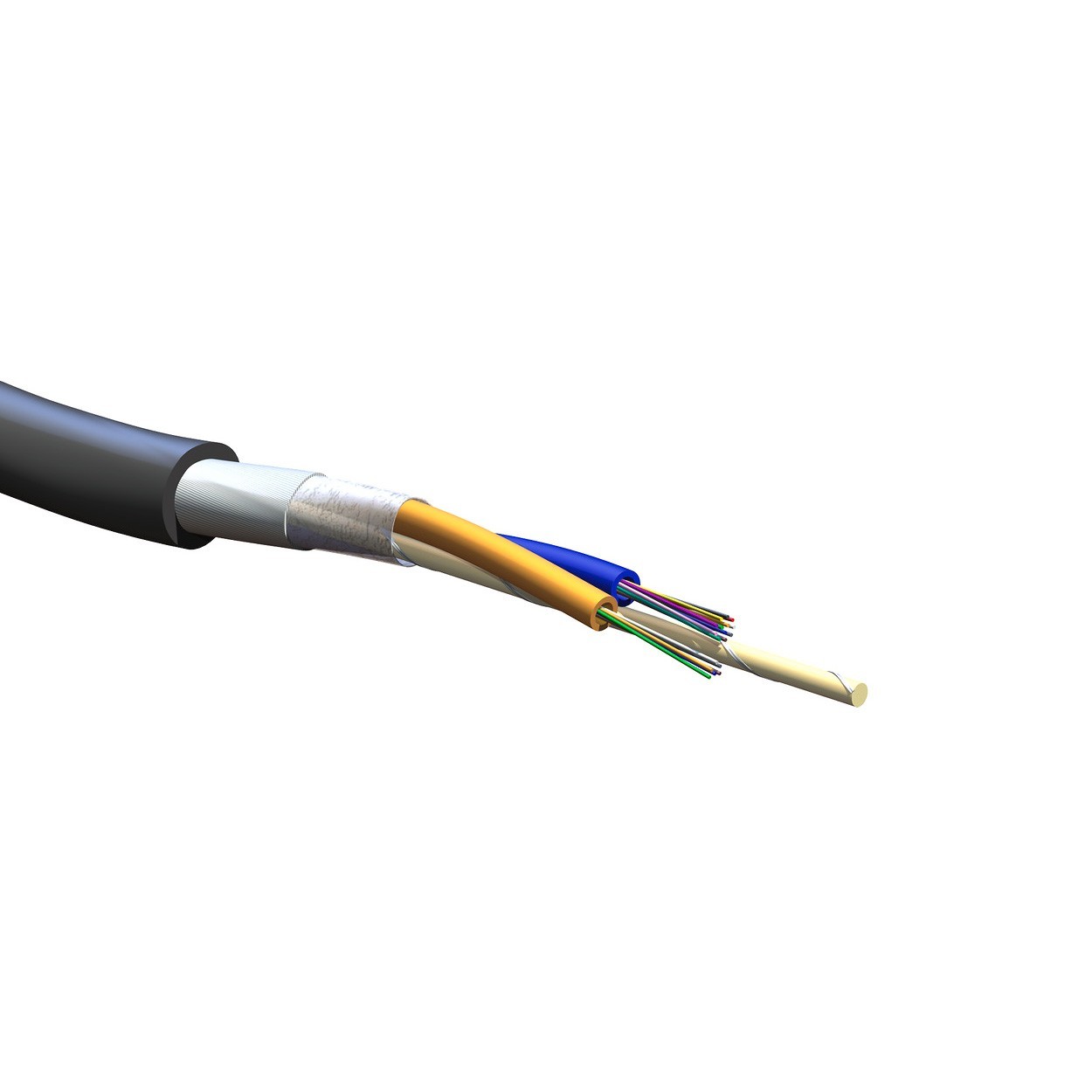250′ Corning 024ESF-T4101D20 24 Fiber Single-mode (OS2) Loose Tube Fiber Cable