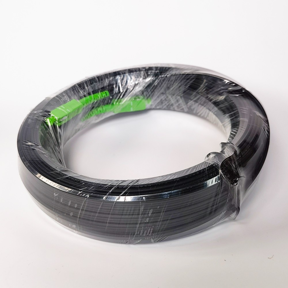 Indoor FTTH Drop Fiber Optic Cable Single Mode Simplex Core SC/APC-SC/APC 1M-50M