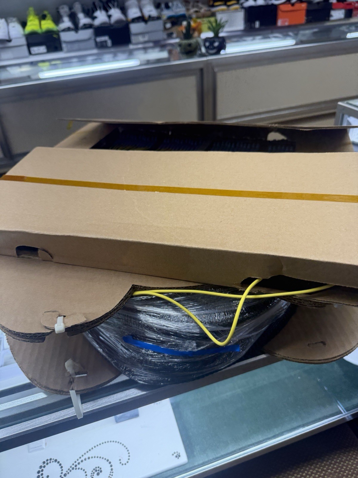 CommScope Loaded Fiber Optic Cable Shelf Patch Panel 150 Ft Stored 46 Mts Stored