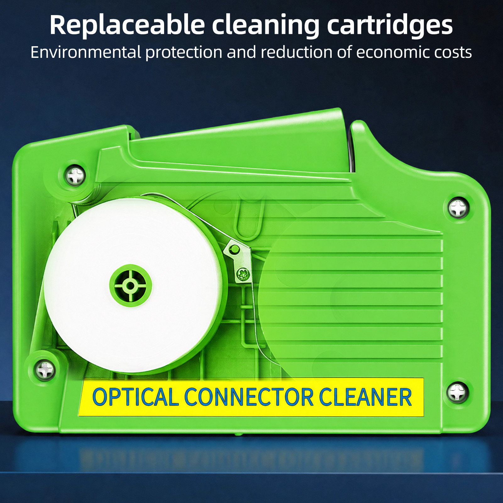 One-Click Fiber Cleaner for SC LC FC ST MU Connectors, 500+ Uses
