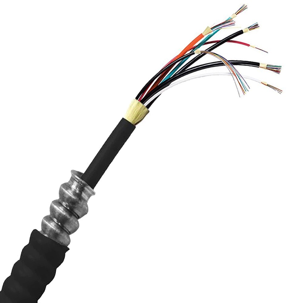 24-Strand Single-Mode SJSA Armor Direct Burial Fiber Optic Cable – Per Foot