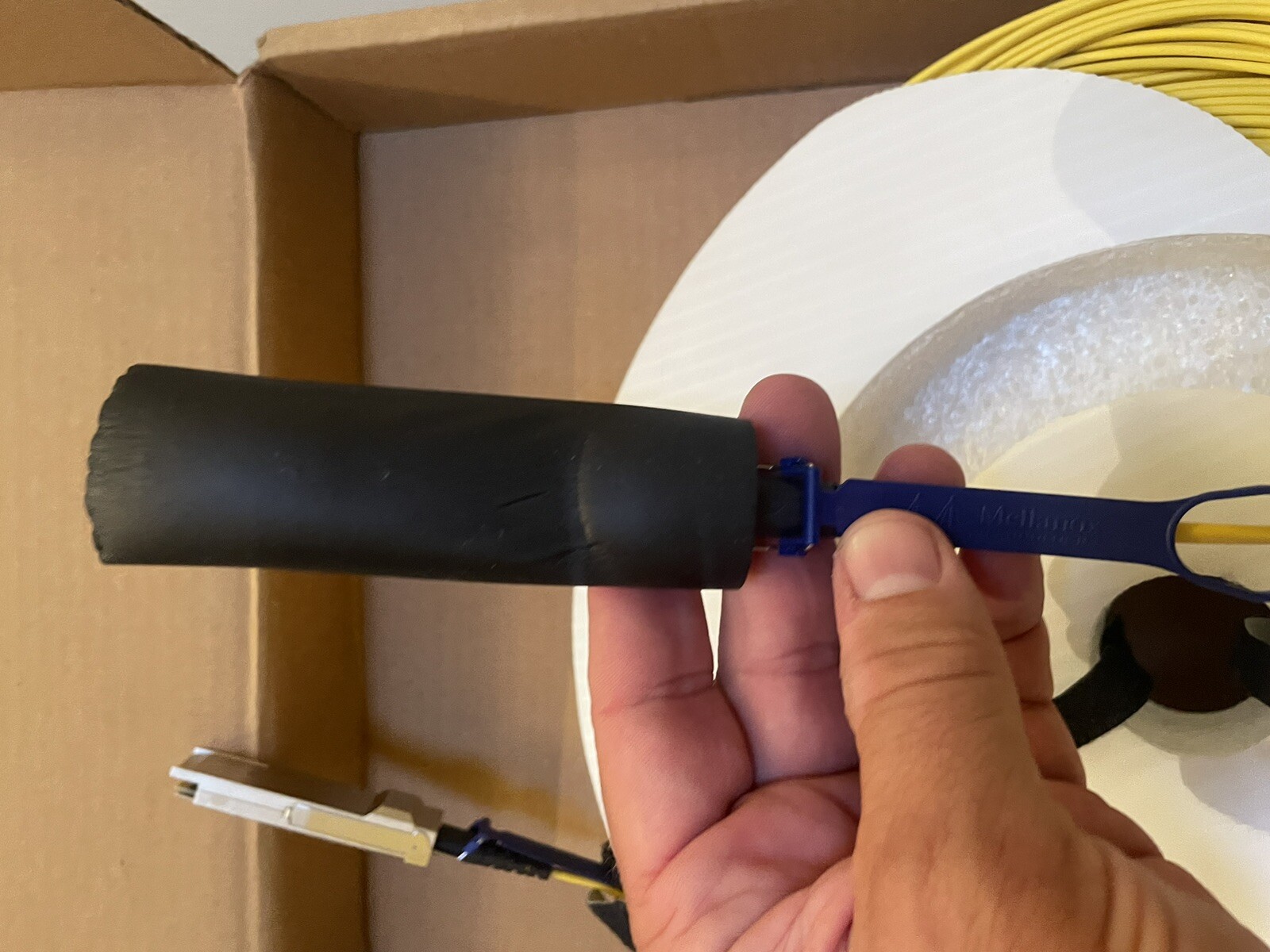 Mellanox MC2207312-100 56GB/s 100m Fiber Optic Network Cable – New in Box