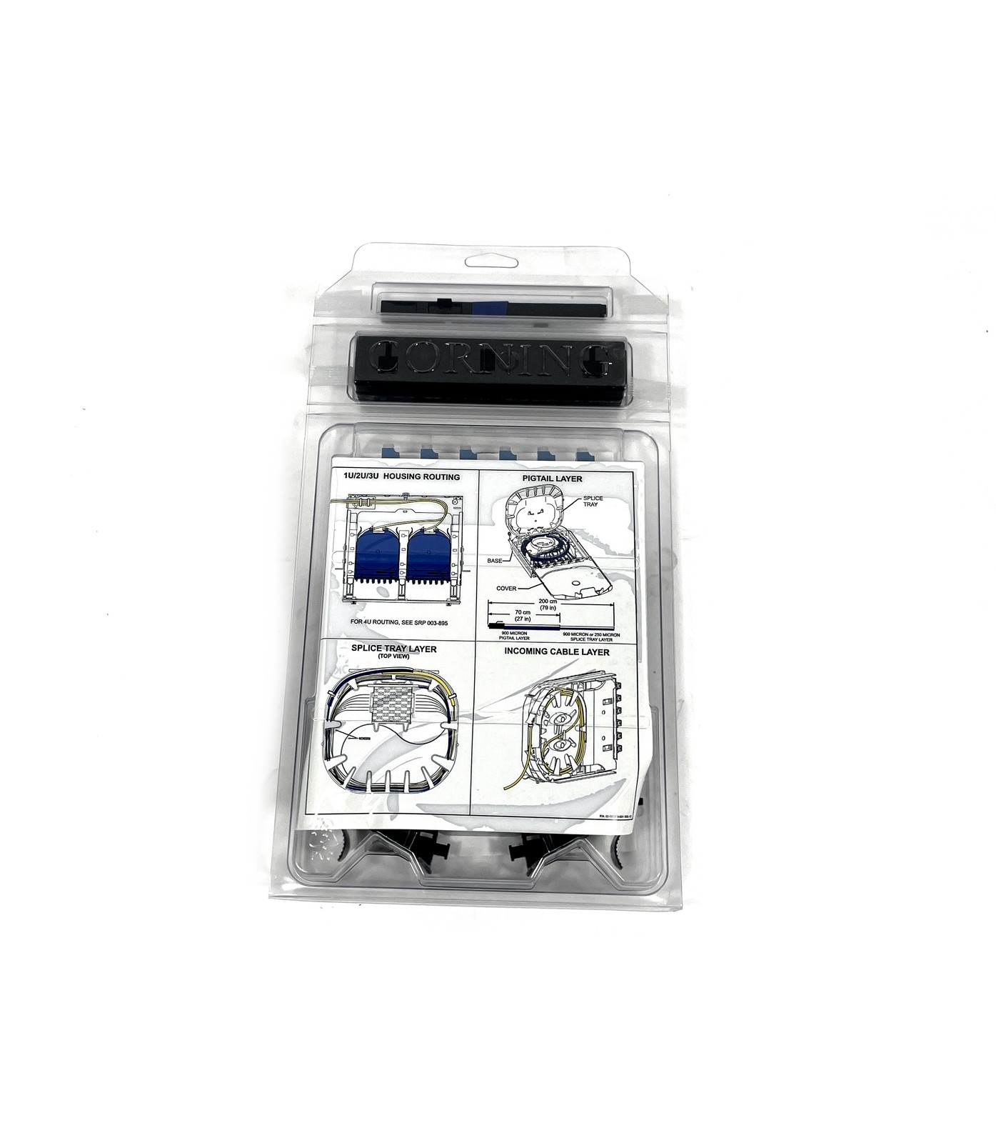 New Corning CCH-CS12-A9-P00RE CCH Pigtailed Splice Cassette 12F LC Duplex OS2