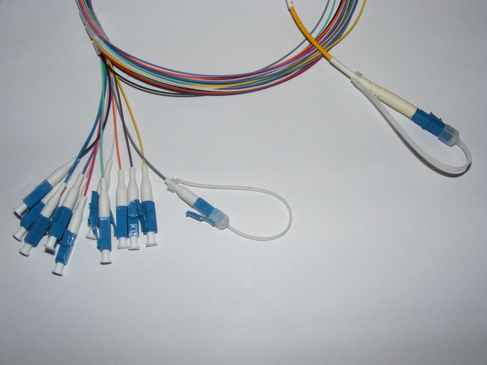 fiber optic lc sc st fc dust cap cover protector cable jumper patch cord kit lot