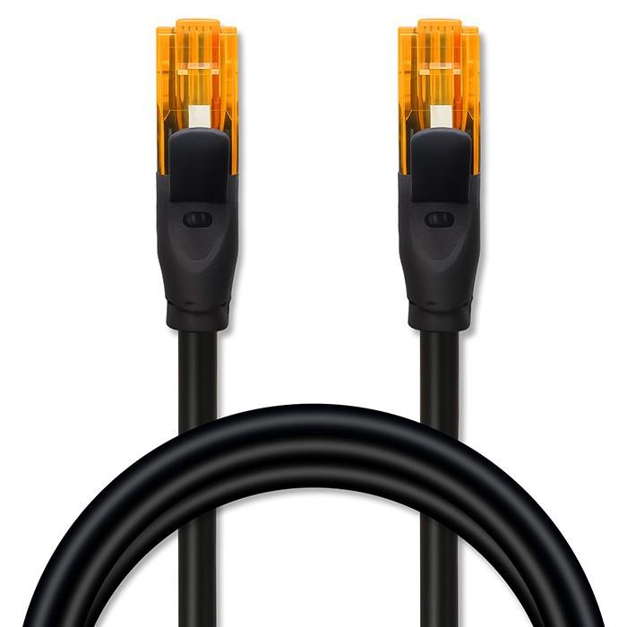 QOLTEC Patch Cable CAT6 25m for Computer, 2 x RJ-45 1Gbps, Gold Plated