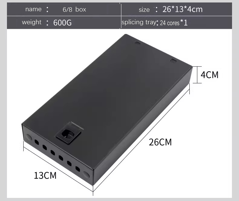 2/4/6/8/10/12 Ports Fiber Optic Terminal Box SC/FC/LC/ST SM Desktop Splice Box