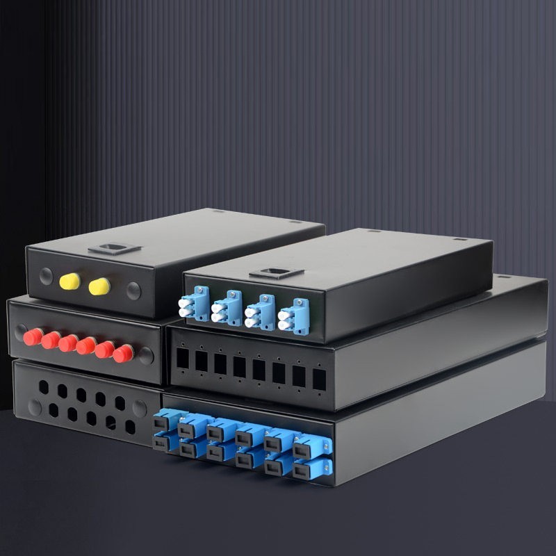 2/4/6/8/10/12 Ports Fiber Optic Terminal Box SC/FC/LC/ST SM Desktop Splice Box