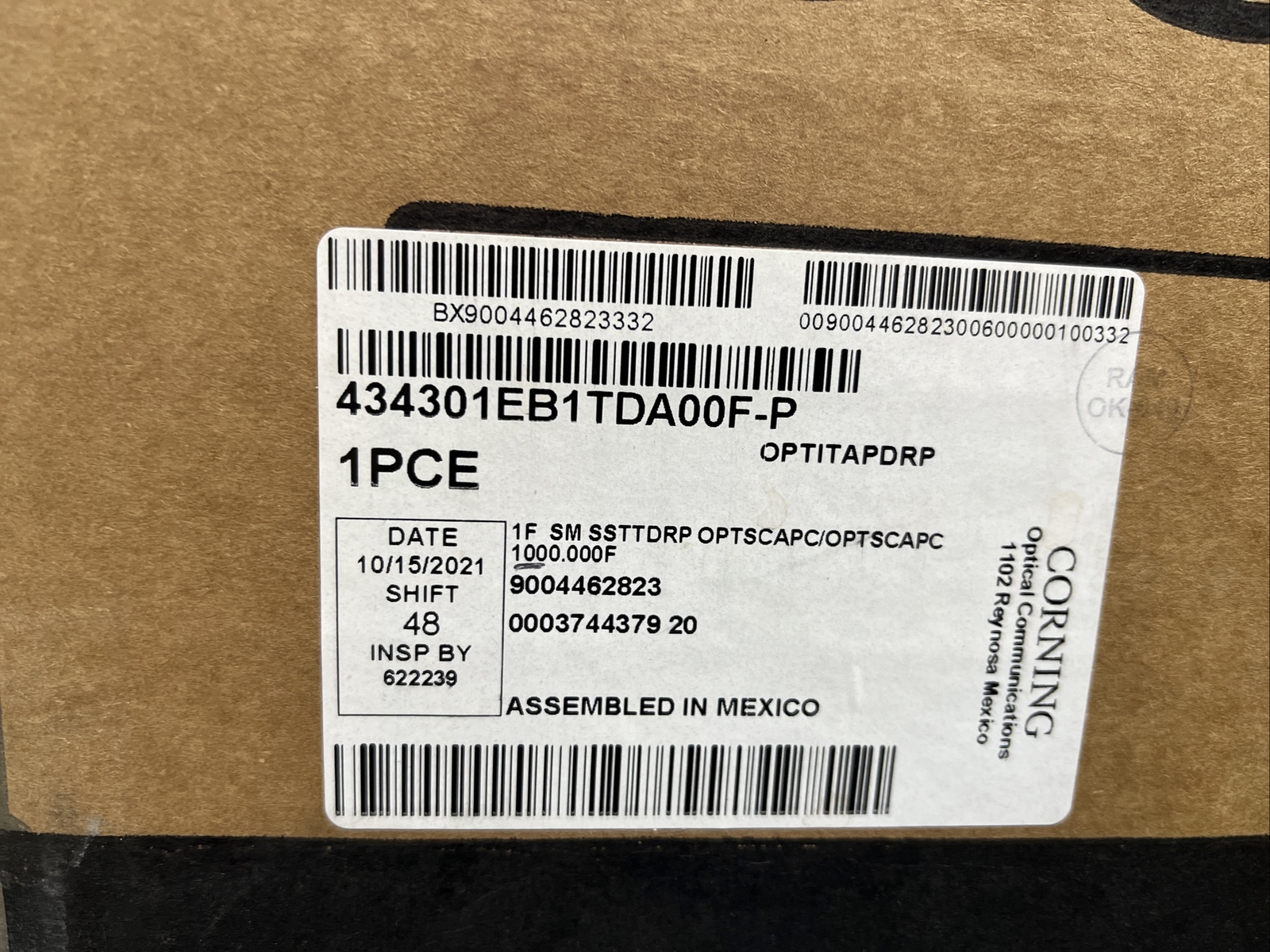 Corning OptiTap SST-Drop Toneable Cable Assembly, 1000 ft. L 434301EB1TDA00F-P