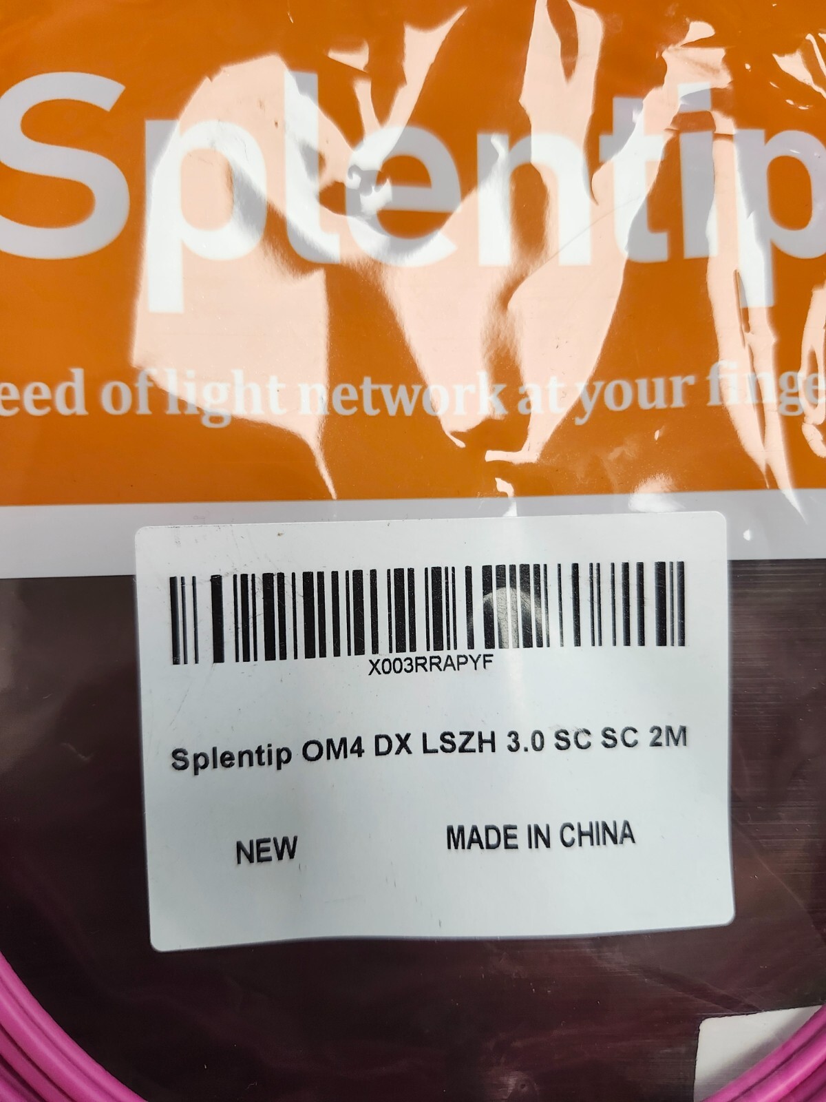 🔥Splentip 2m 6.5ft SC SC OM4 Fiber Optical Patch Cable Cord DX LSZH 3.0 SC SC🔥