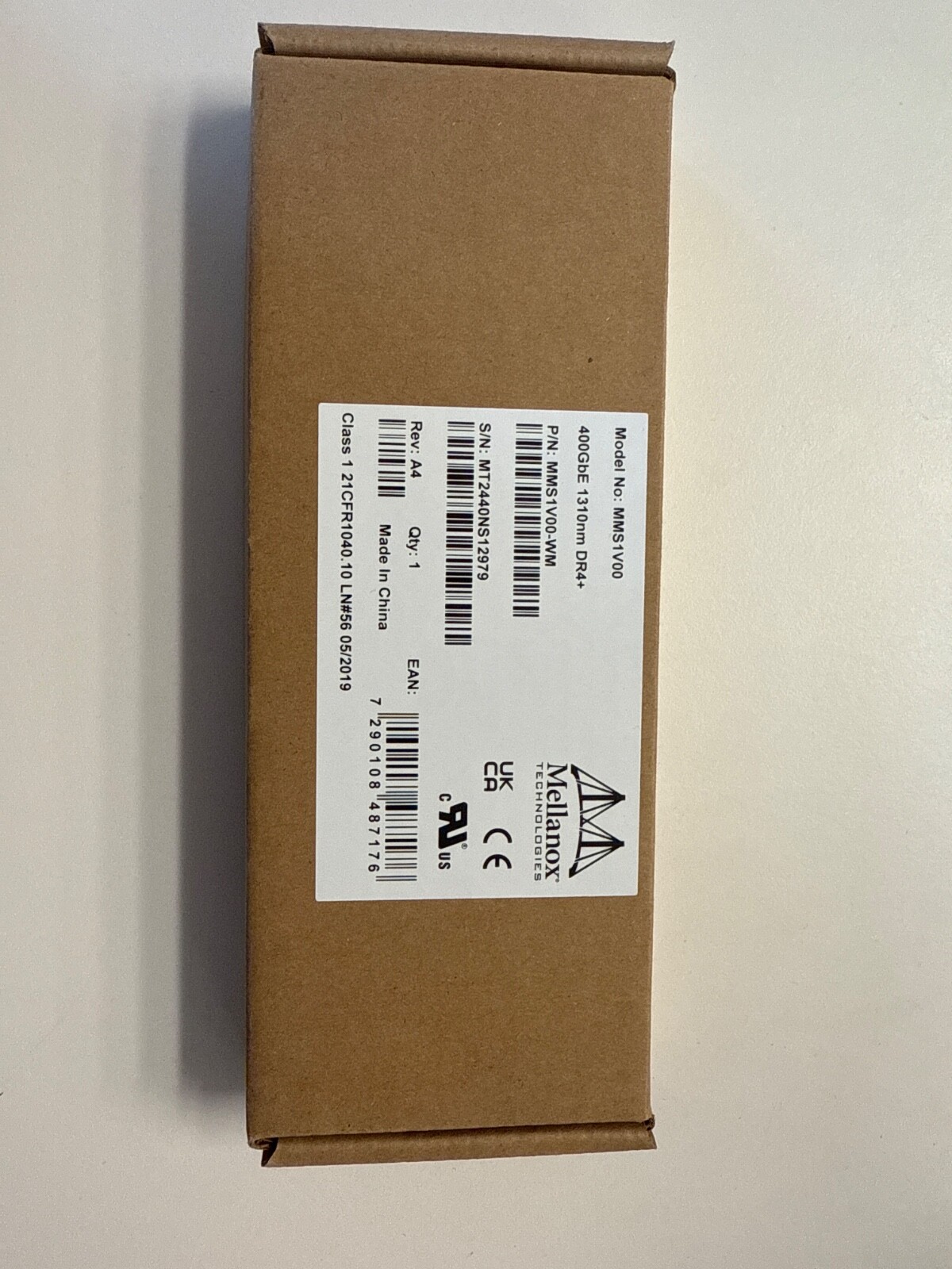 NVIDIA/Mellanox MMS1V00-WM 400GBASE-DR4 QSFP-DD PAM4 1310nm 500m MTP/MPO-12 APC