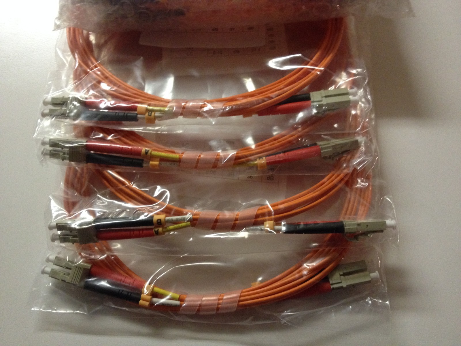1m OM1 LC to LC Fiber Optic Patch Cable Multimode Duplex Orange 62.5/125 -09875