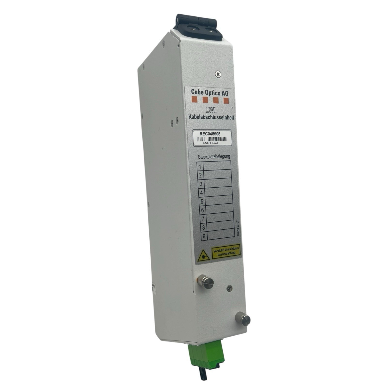 Cube Optics AG Fiber Optic Cable Termination Unit