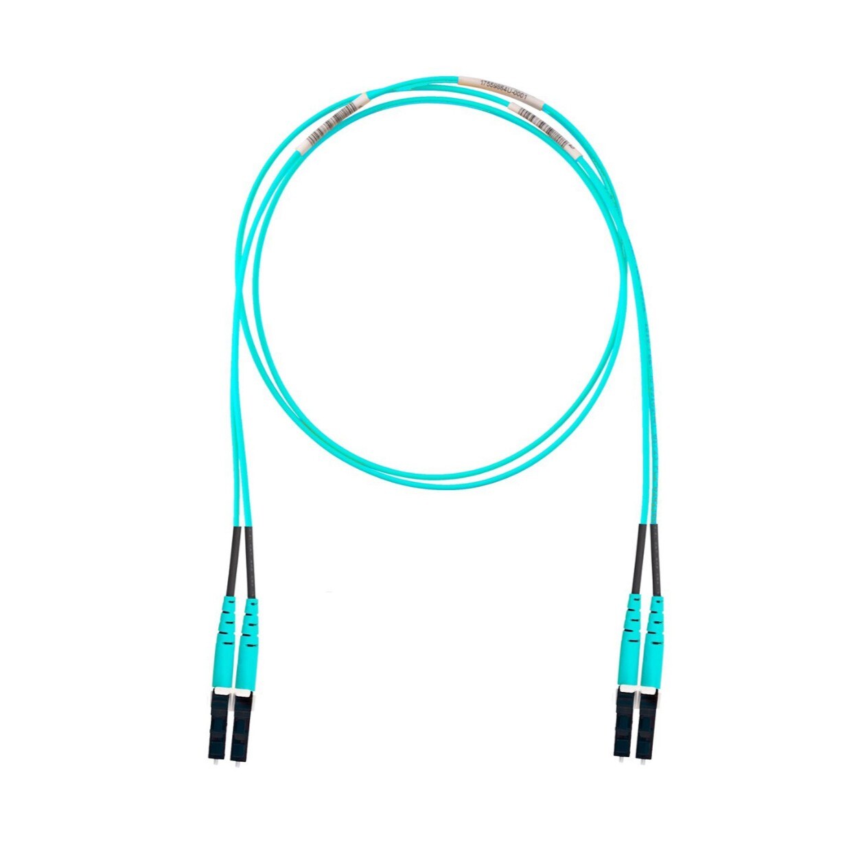 Panduit FX2ERLNLNSNM003 3 Meter LC Duplex 2-Fiber Patch Cord Riser OM3 Aqua