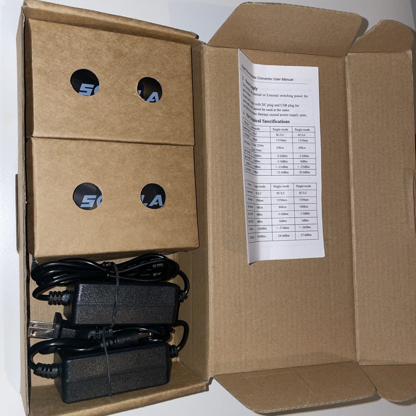 Gigabit SingleMode Fiber to Ethernet Media Converter, Dual SC Fiber,