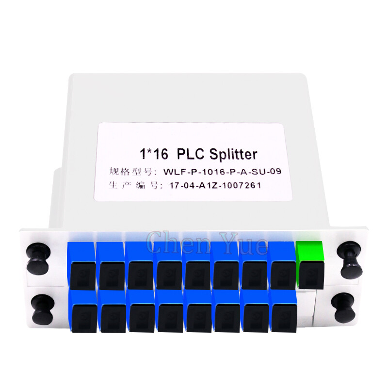 Cassette Type Plug IN Modual 1 *16 PLC Fiber Optic Splitter Box SC UPC Connector