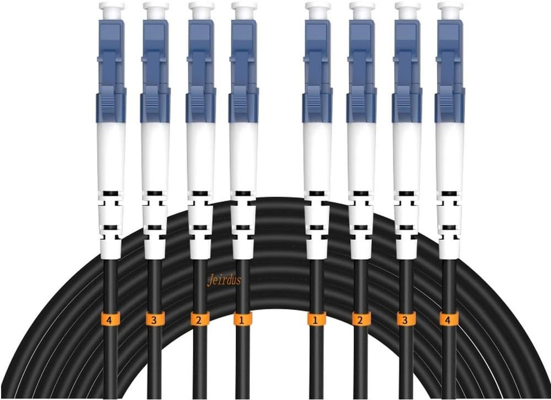 Outdoor 100M LC to LC Armored 4 Core Singlemode Fiber Optic Cable Jumper