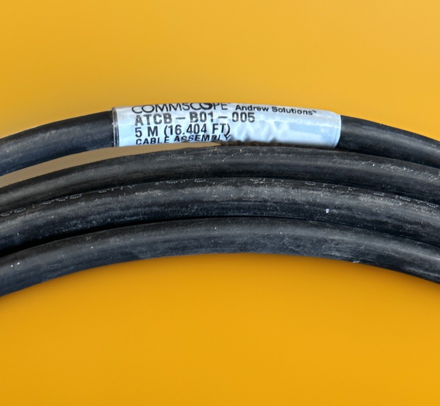 🔥CommScope ATCB-B01-005 AISG RET Control Cable, 5 m (16.4 ft), 8-Pin ~ 1 Unit