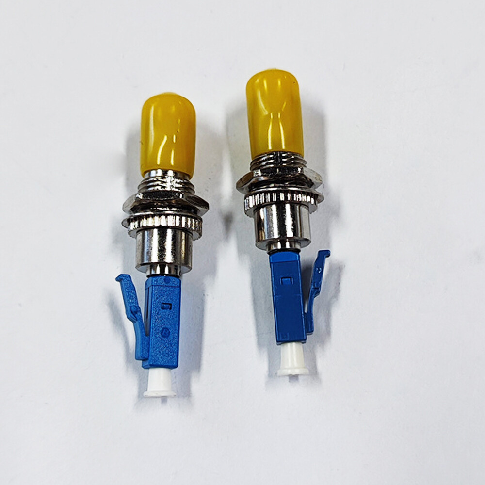 2x ST/UPC Female to LC/UPC Male Adapter Fiber Optical Coupler Flange Converter