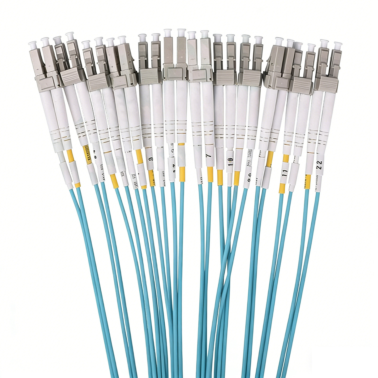 1M MPO/MTP Female to 24xLC Type A OM3 40Gb Breakout Fiber Optic Patch Cord Cable