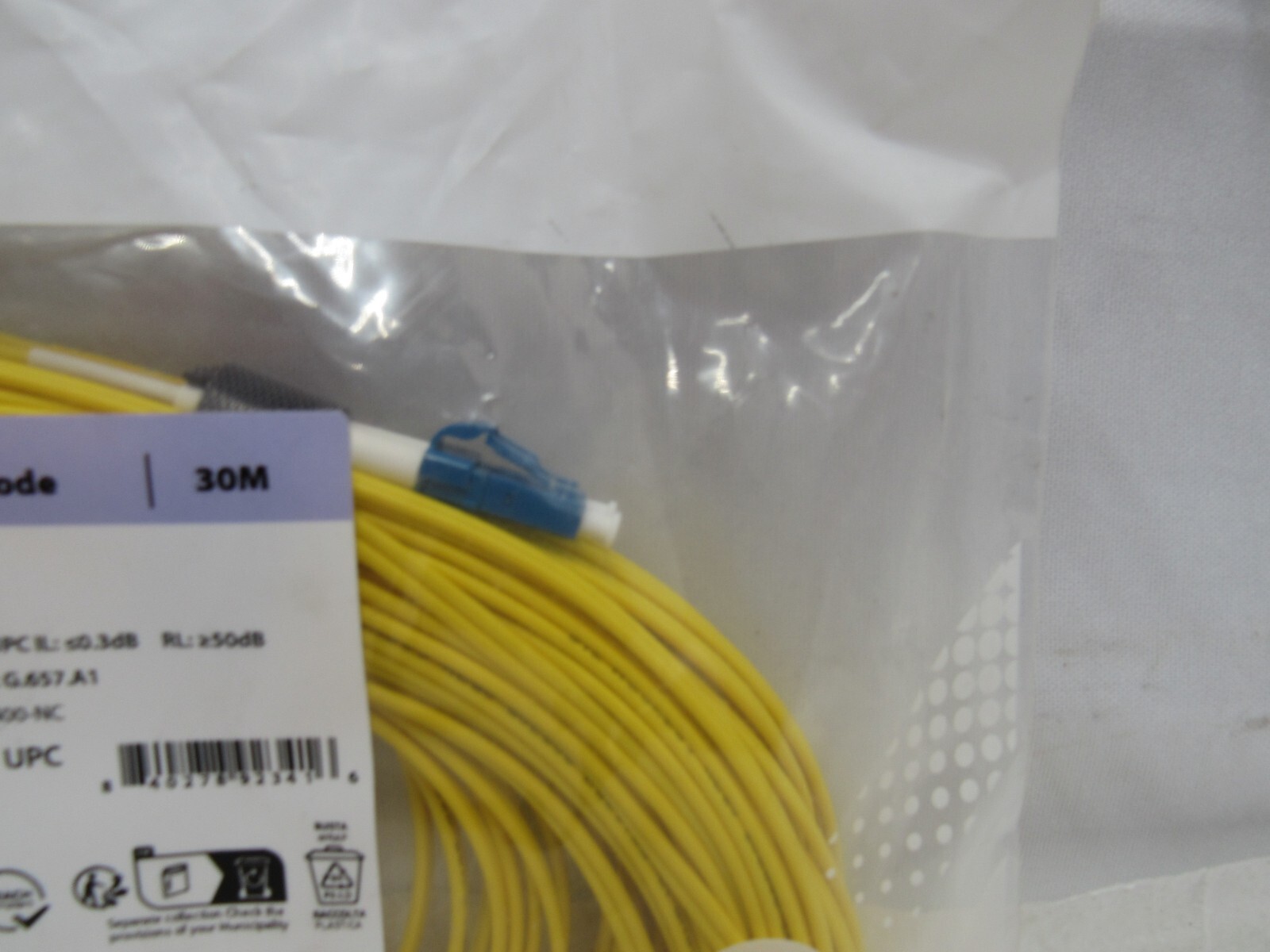 FS OS2 Singe Mode Fiber Patch Cable OS2/125 Single Mode 30M