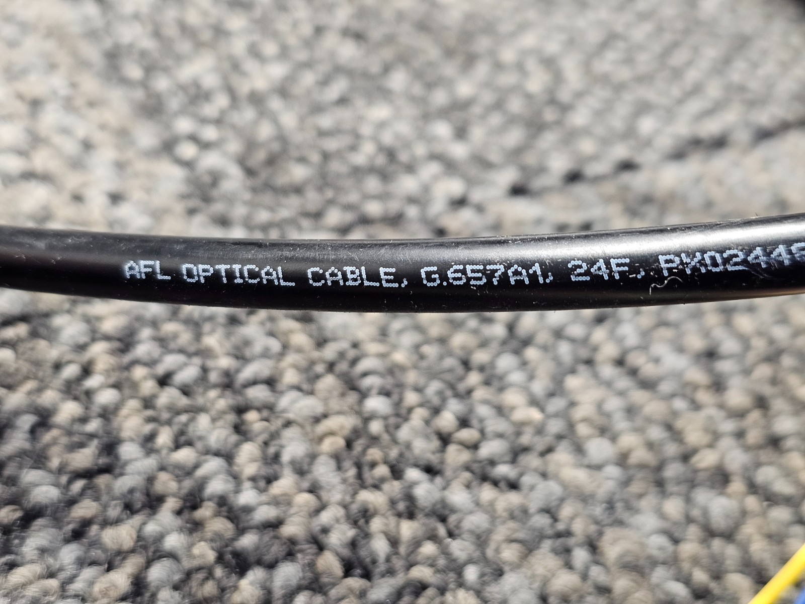 AFL Optical Cable G657A1 24F 250 ft Indoor/Outdoor Plenum Fiber Singlemode Black