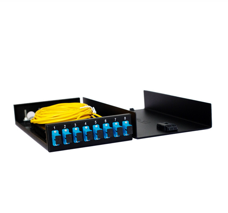 8-port SC fiber optic terminal box thickened 1.0MM including flange + pigtail