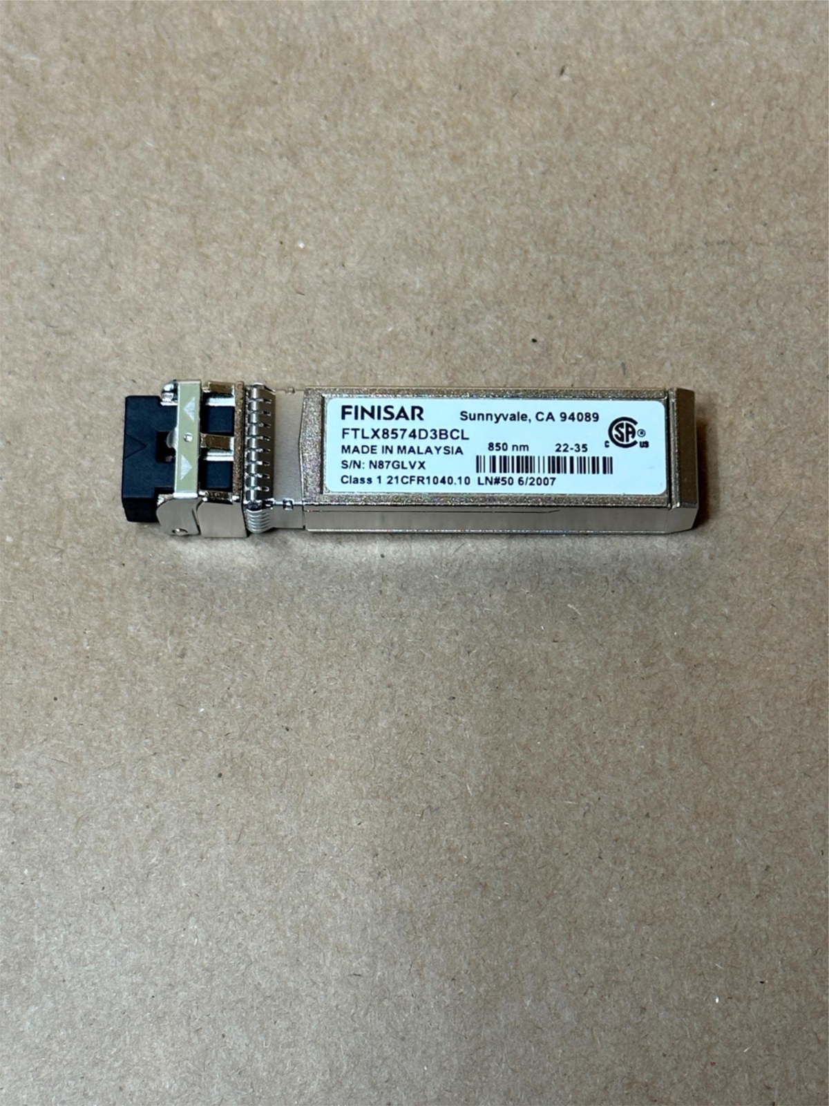 NEW FTLX8574D3BCL Finisar 10Gb/s 850nm Multimode SFP+ SR 400m Transceiver