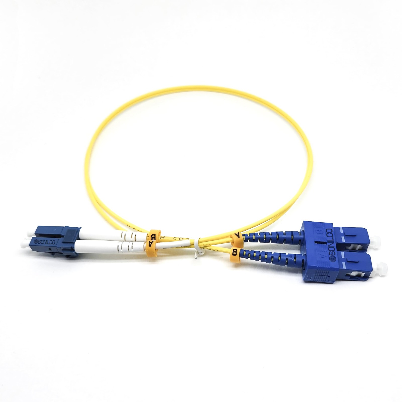 2M/6.5ft LC/UPC to SC/UPC Fiber Optic Patch Cable Single Mode Duplex 2.0