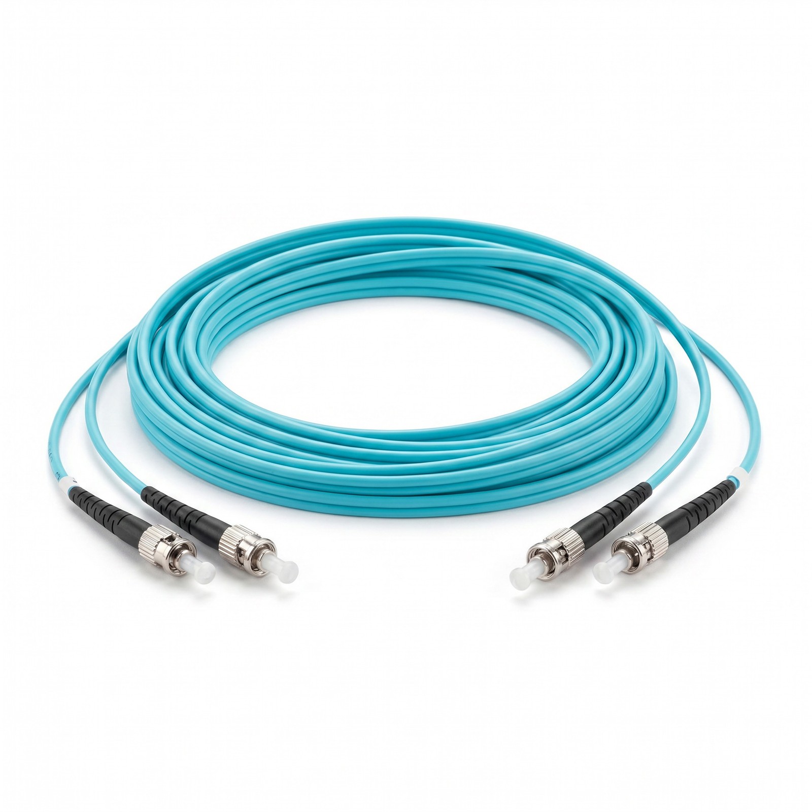 1M-40M ST-ST Duplex Multimode OM3 10 Gigabit Fiber Optic Cable Patch Cord