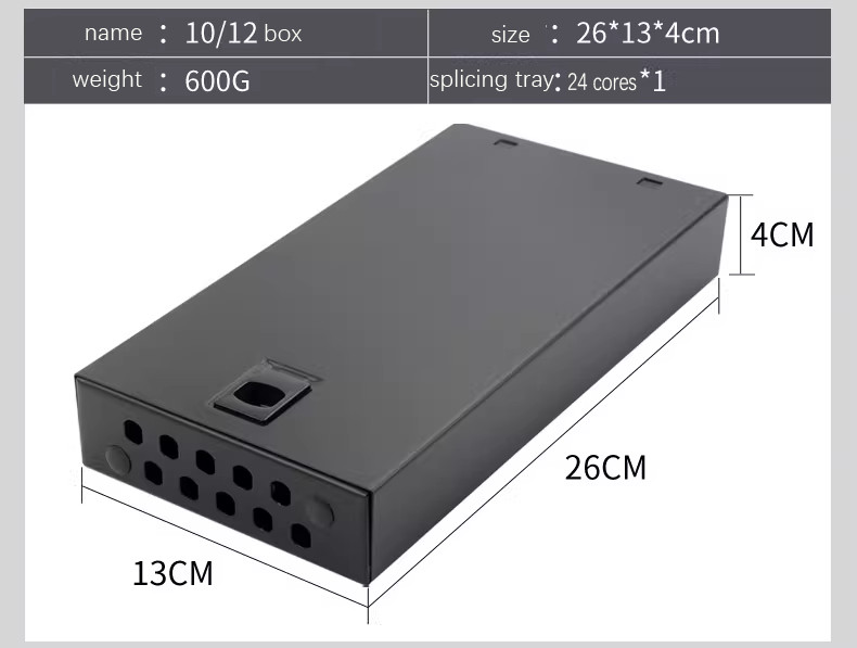 2/4/6/8/10/12 Ports Fiber Optic Terminal Box SC/FC/LC/ST SM Desktop Splice Box