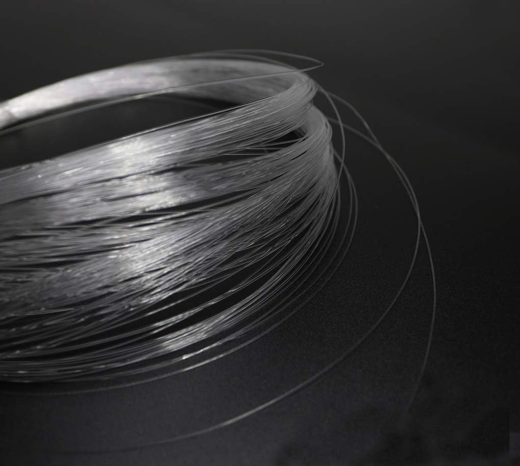 AZIMOM PMMA Plastic End Glow Fiber Optic Cable 0.25Mm(0.01Inch) 100M(328Ft)/Roll