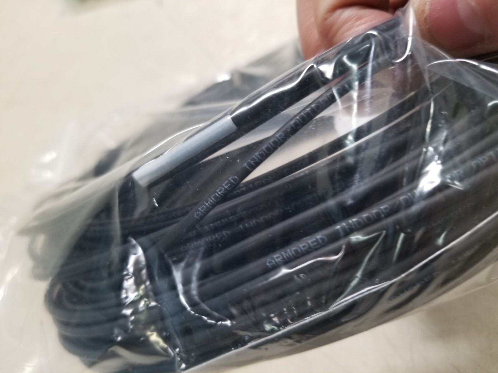 Simplex Indoor/Outdoor SC/APC to SC/APC Micron Fiber Cable – 100 Feet