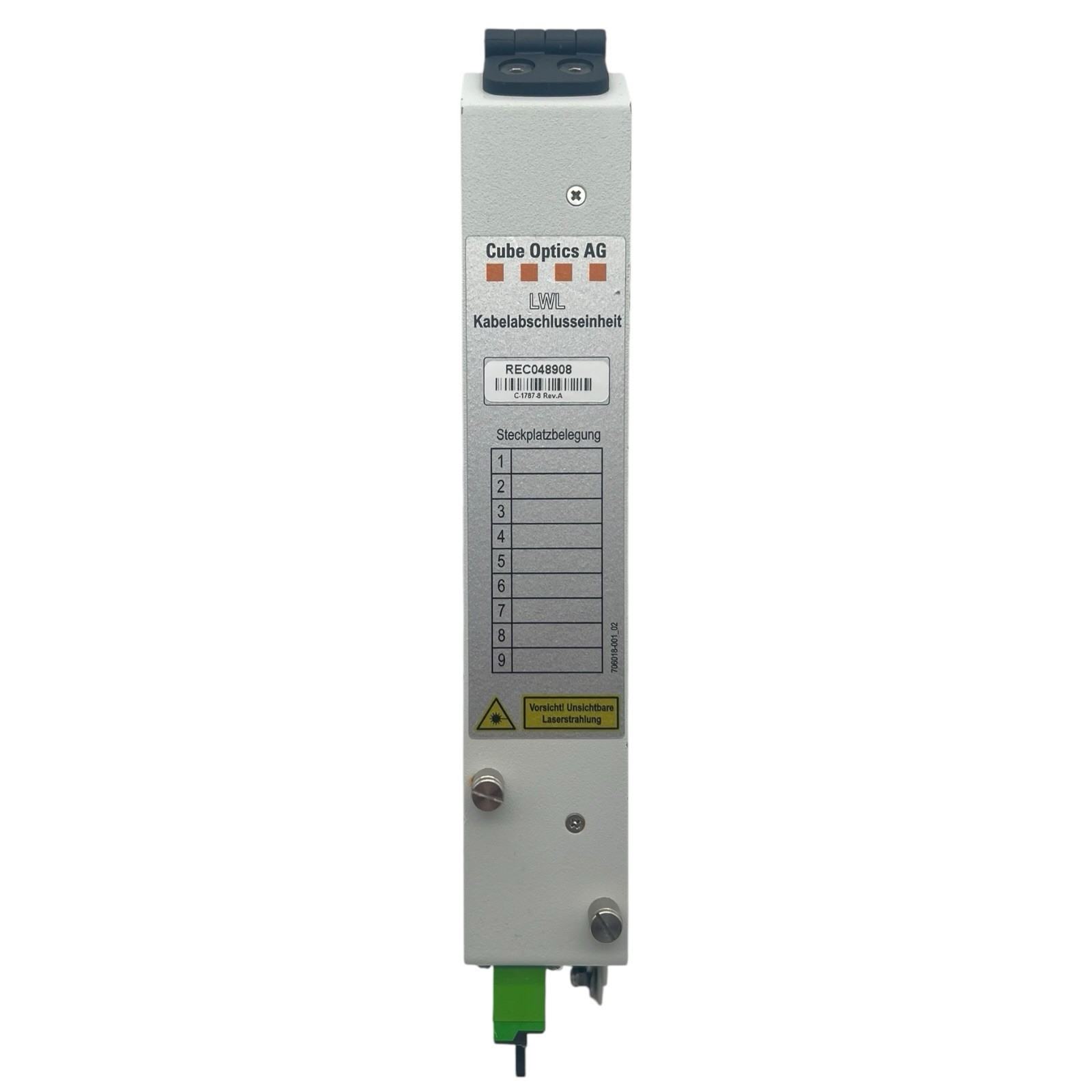 Cube Optics AG Fiber Optic Cable Termination Unit