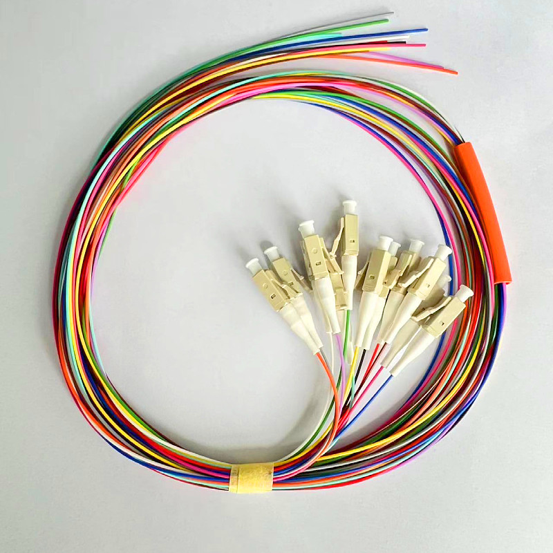 12 Strand 9/125 Fiber Optic Pigtail 1.5m FC/LC/SC/STUPC APC SM MM fiber pigtails