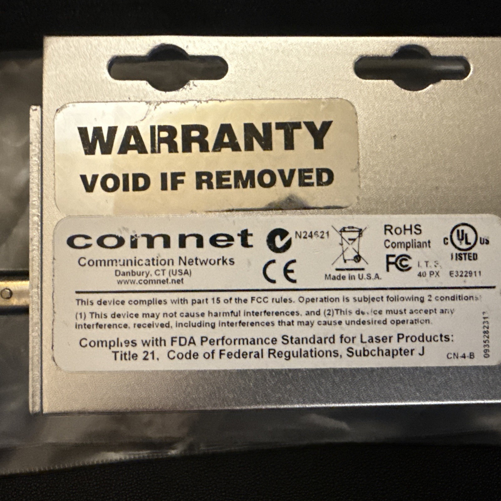 COMMNET DEVICES AND FIBER JUMPER LOT OF 5 PIECES