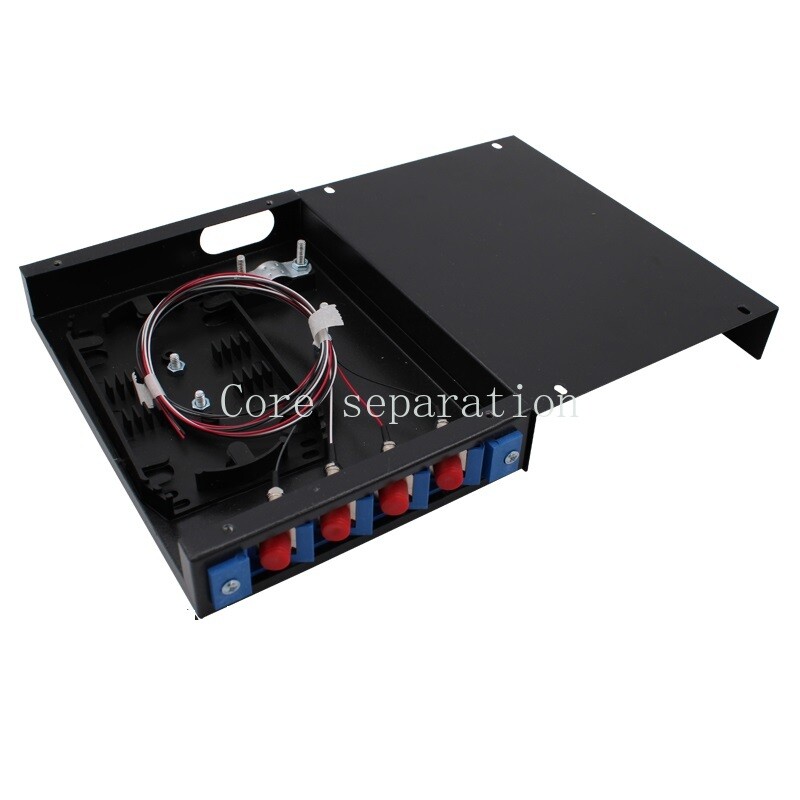 Fiber Optic Terminal Box 4 Core LC/SC/FC/ST UPC SM adapter 4 Port Patch Panel