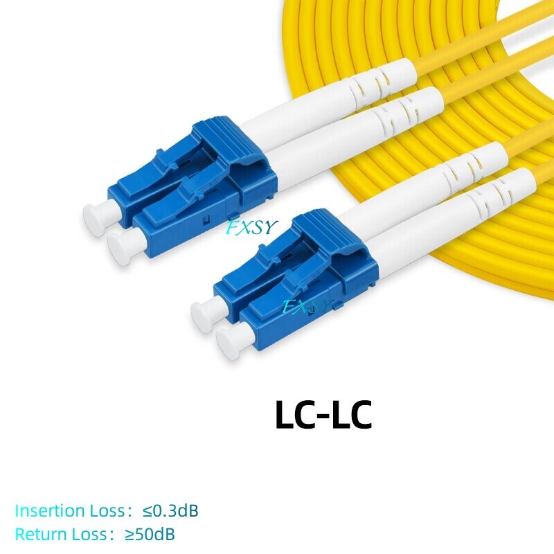 5Pcs 1-15m LC UPC to LC SC FC ST UPC Single Mode Duplex Fiber Optic Patch Cord