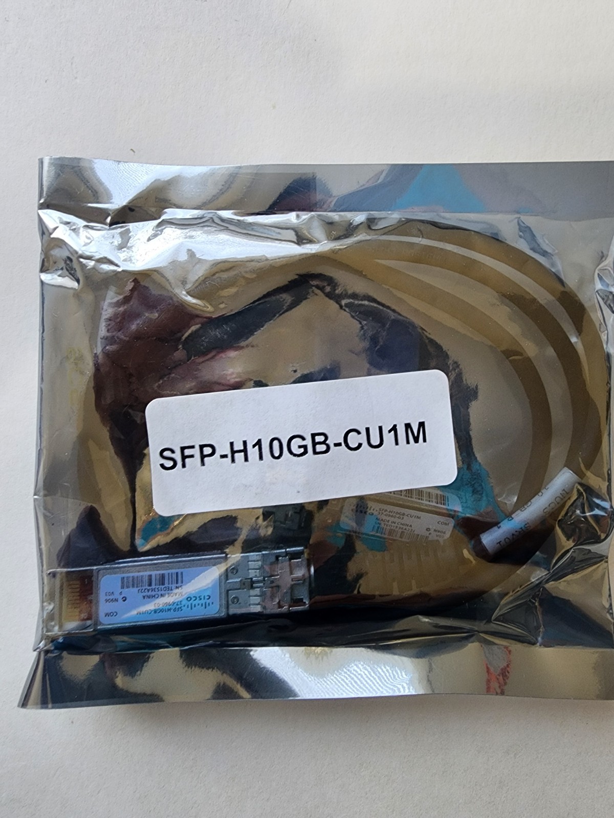 New OEM CISCO SFP-H10GB-CU1M 10GBASE-CU SFP+ Cable 1 Meter 37-0960-03 SHIPSTODAY