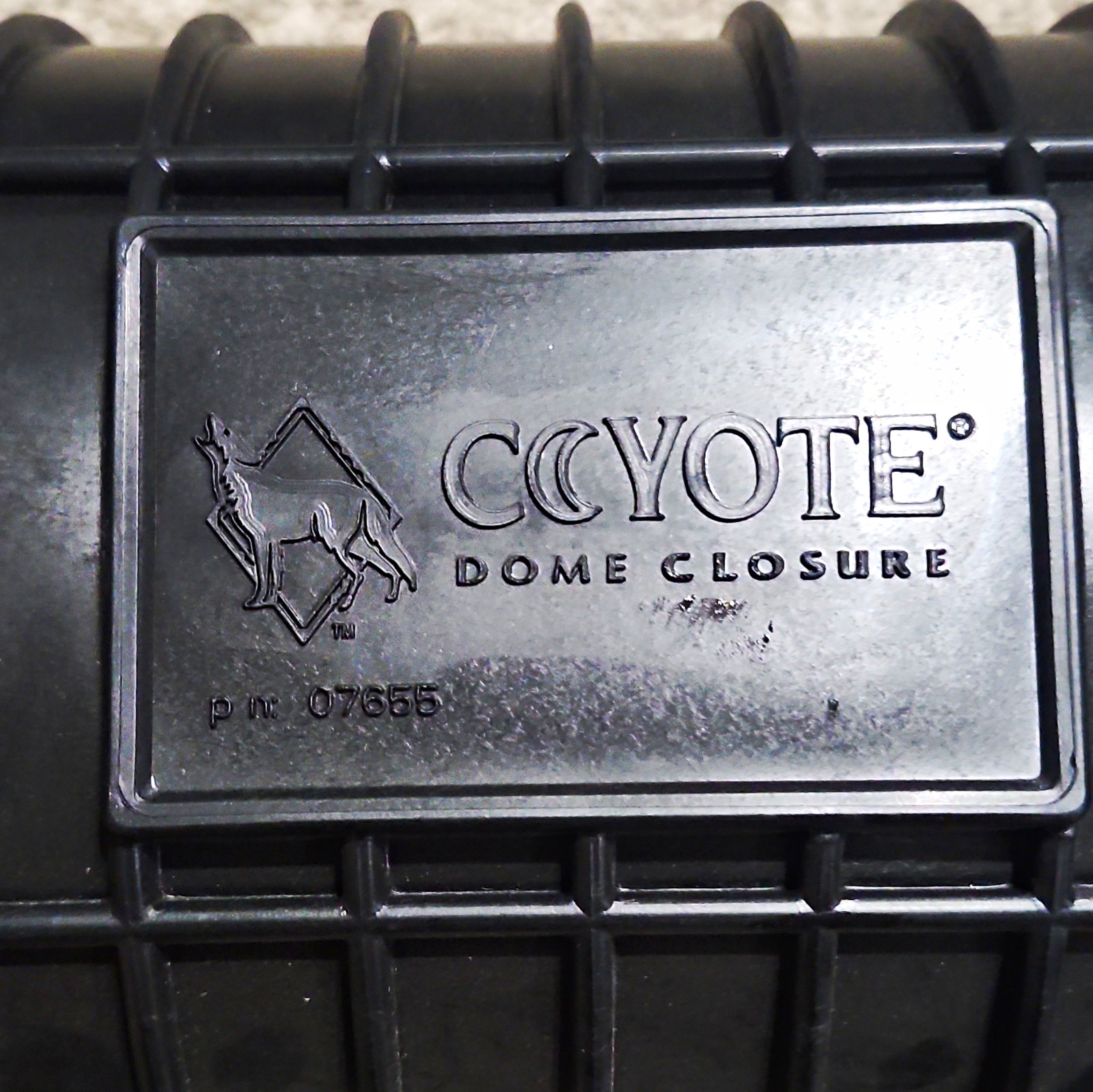 Coyote Fiber Optic Splice Closure Dome Part # 07655. Fiber Optic Cable Capsule.