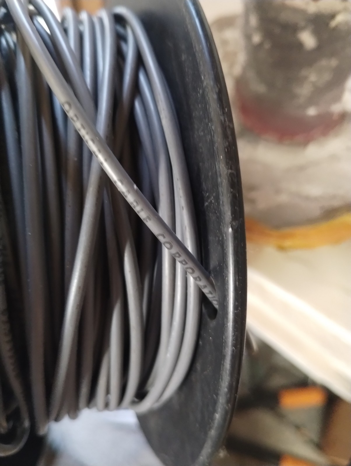 ​201ft OM1 62.5/125 Multimode Fiber Optic Cable OFNP Plenum Surplus