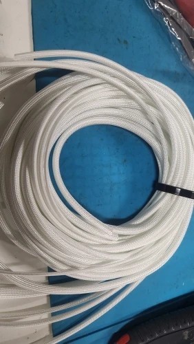 1M-5M Braided Fiberglass Sleeve High Temp Resistant Tube Chemical Glass Fiber
