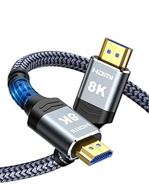 8K60HZ HDMI Fiber Optic Cable 2.1 75FT Long – Unidirectional 75FT – Grey