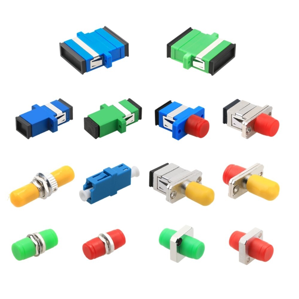 6Pcs SC to FC/ST/LC Fiber Coupler Flange Fiber Optical Adapter Connector SC-SC