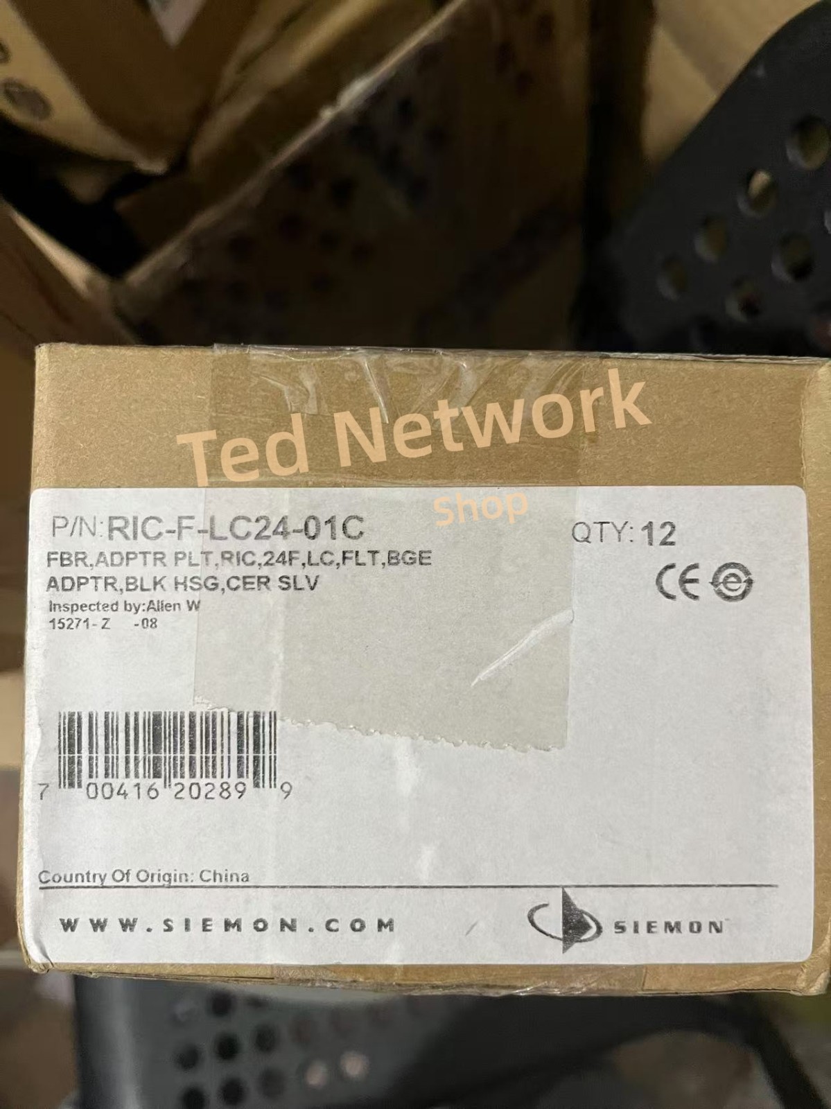 SIEMON RIC-F-LC24-01C Fiber Connector multimode 24F LC Fiber Optic Panel NEW