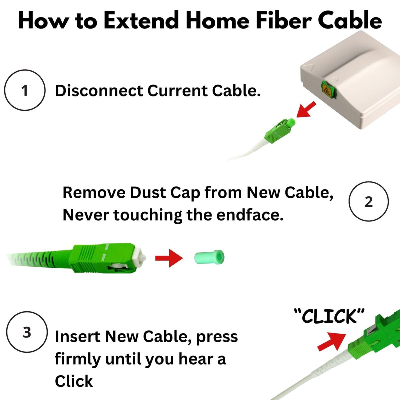 Fibershack – White SC/APC Fiber Optic Internet Cable 30ft – 10M SCAPC Simplex…