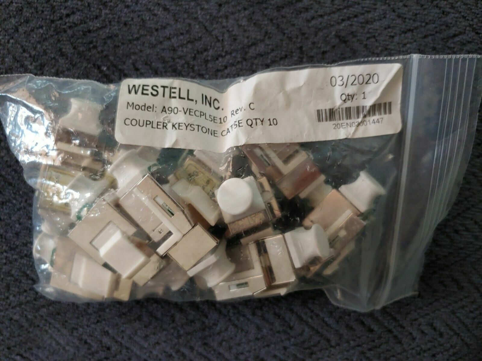 *NEW* Westell A90-VECPL5E Westell Keystone CAT5E Coupler ( LOT OF 10 )