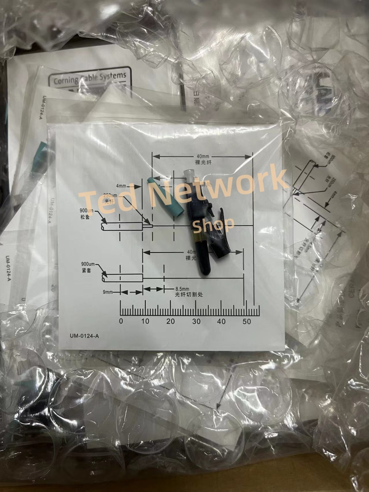 50 Pack/Box Corning UCLC-251C Fiber optic connector LC multimode OM3 NEW