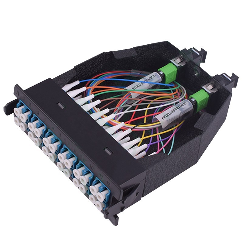 24 Core SM MTP/MPO Fiber Optic Patch Cord MPO Cassettes Fiber Optic Patch Panel