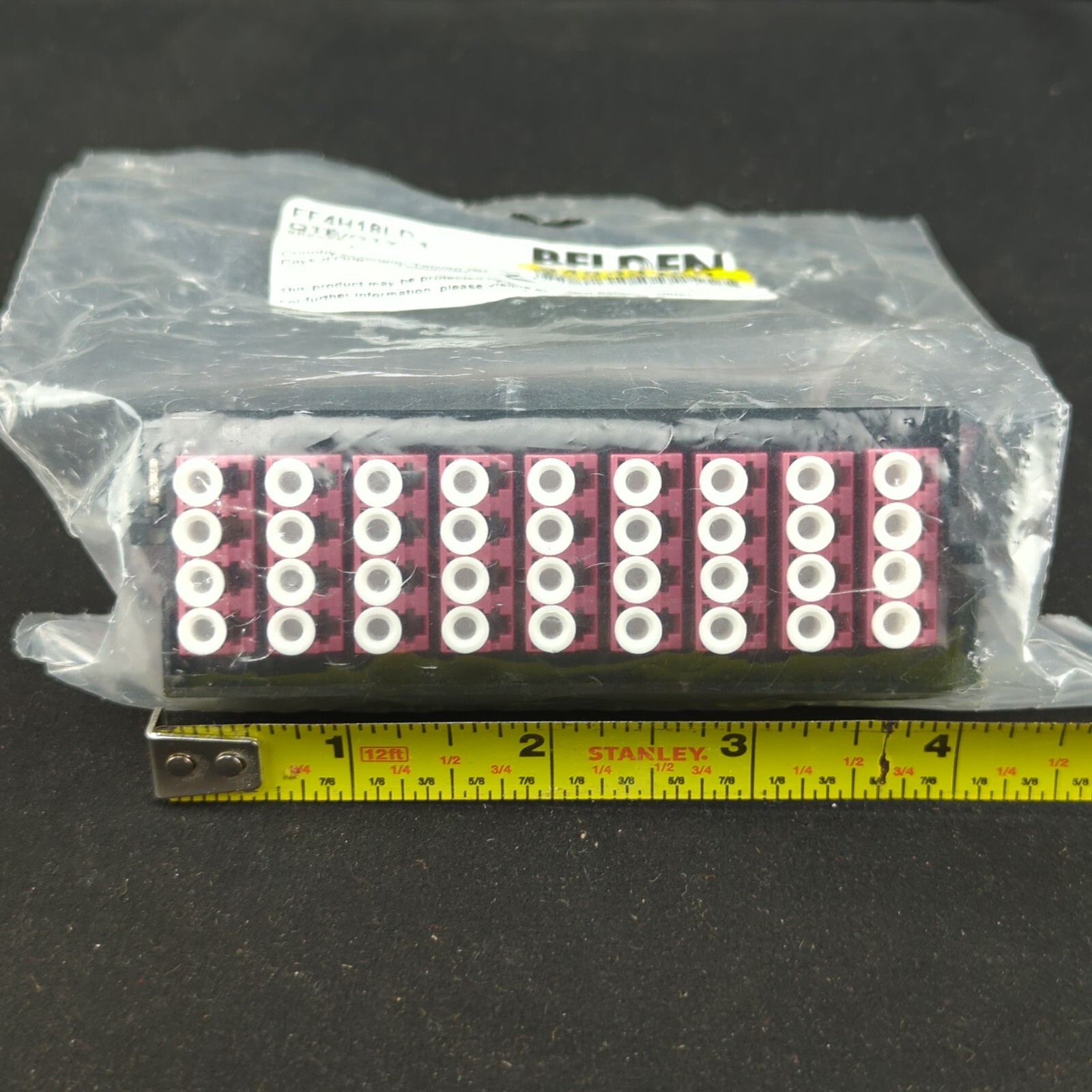 Belden FF4H18LD: FX UHD Frame, 18 Port, Multimode OM4, LC Duplex, Erika Violet